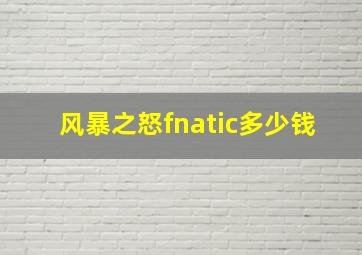 风暴之怒fnatic多少钱