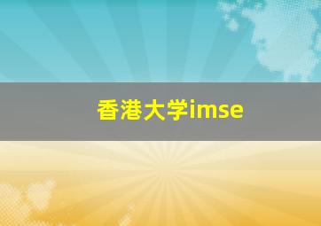 香港大学imse