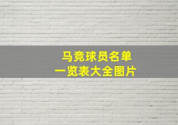 马竞球员名单一览表大全图片