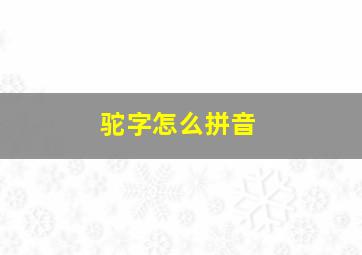 驼字怎么拼音