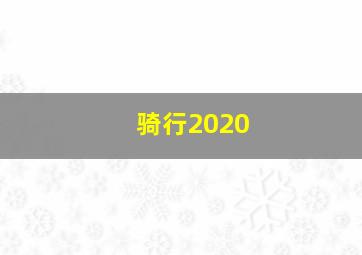 骑行2020