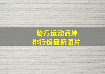 骑行运动品牌排行榜最新图片