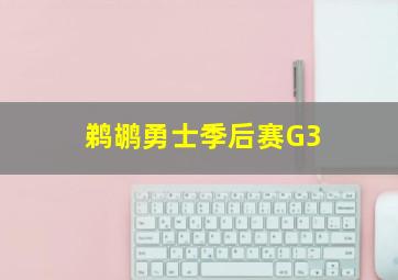 鹈鹕勇士季后赛G3