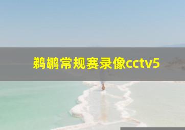 鹈鹕常规赛录像cctv5