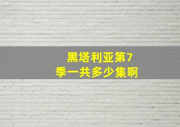 黑塔利亚第7季一共多少集啊