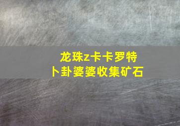 龙珠z卡卡罗特卜卦婆婆收集矿石