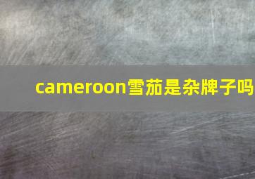 cameroon雪茄是杂牌子吗