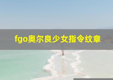 fgo奥尔良少女指令纹章