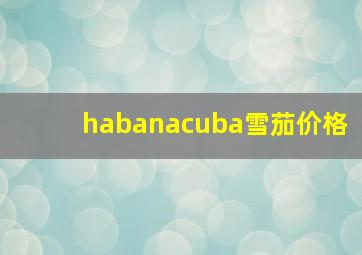 habanacuba雪茄价格