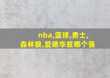 nba,篮球,勇士,森林狼,爱德华兹哪个强