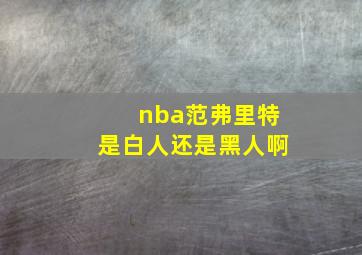 nba范弗里特是白人还是黑人啊