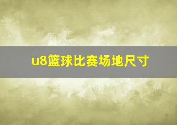 u8篮球比赛场地尺寸