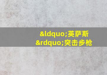 “英萨斯”突击步枪