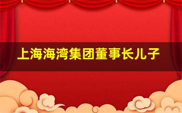 上海海湾集团董事长儿子