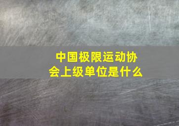 中国极限运动协会上级单位是什么