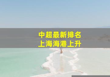 中超最新排名上海海港上升