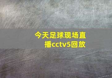 今天足球现场直播cctv5回放