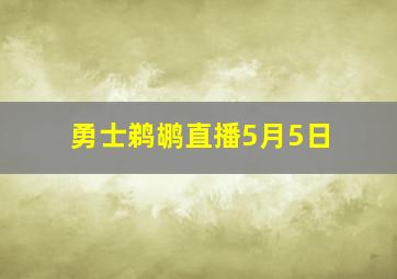 勇士鹈鹕直播5月5日