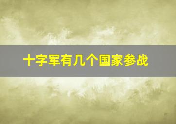 十字军有几个国家参战