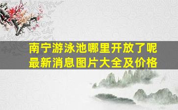 南宁游泳池哪里开放了呢最新消息图片大全及价格