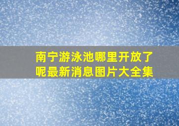 南宁游泳池哪里开放了呢最新消息图片大全集