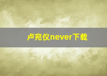 卢宛仪never下载