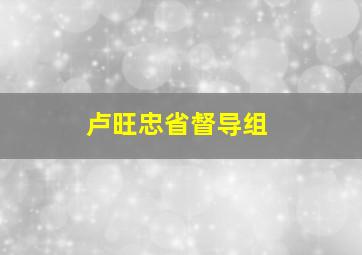 卢旺忠省督导组