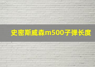 史密斯威森m500子弹长度