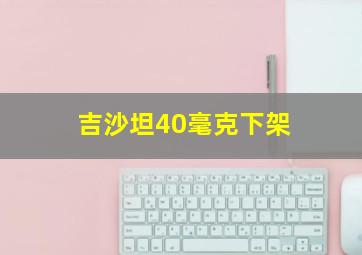 吉沙坦40毫克下架