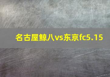 名古屋鲸八vs东京fc5.15