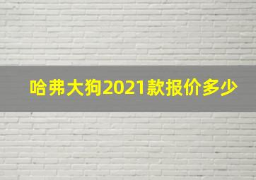 哈弗大狗2021款报价多少