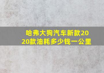 哈弗大狗汽车新款2020款油耗多少钱一公里