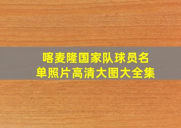 喀麦隆国家队球员名单照片高清大图大全集