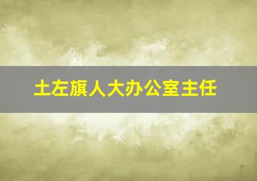 土左旗人大办公室主任