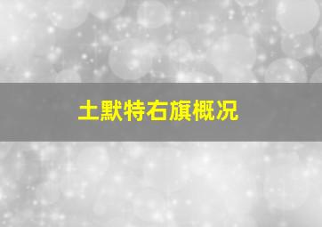 土默特右旗概况