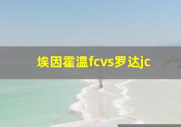 埃因霍温fcvs罗达jc