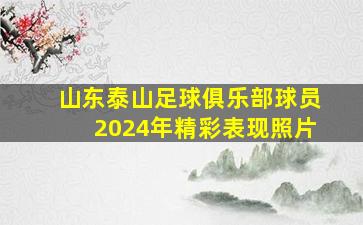 山东泰山足球俱乐部球员2024年精彩表现照片