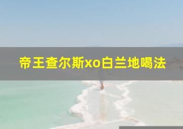 帝王查尔斯xo白兰地喝法