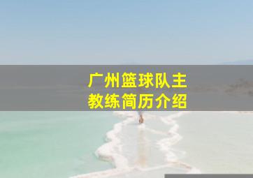 广州篮球队主教练简历介绍