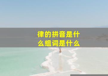 律的拼音是什么组词是什么