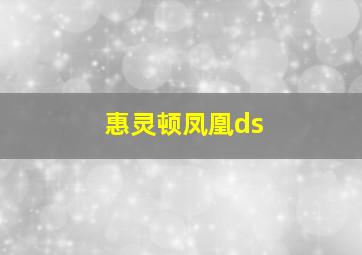 惠灵顿凤凰ds