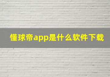 懂球帝app是什么软件下载