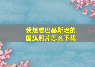 我想看巴基斯坦的国旗照片怎么下载