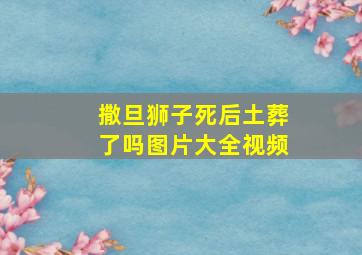 撒旦狮子死后土葬了吗图片大全视频