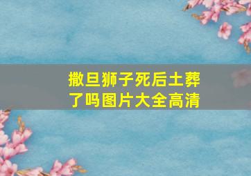 撒旦狮子死后土葬了吗图片大全高清