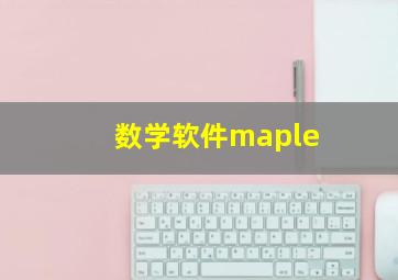 数学软件maple