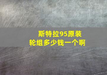 斯特拉95原装轮组多少钱一个啊