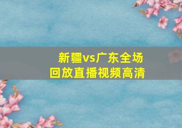 新疆vs广东全场回放直播视频高清