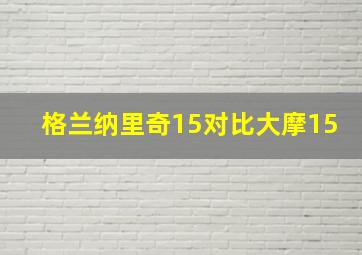 格兰纳里奇15对比大摩15