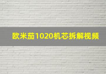 欧米茄1020机芯拆解视频